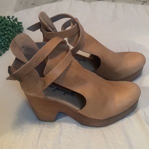 Free People wooden heels